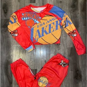 Lakers sweatpants set
